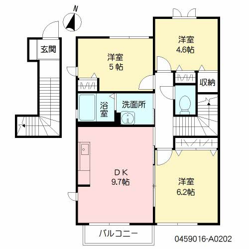 メゾン古閑中の間取り