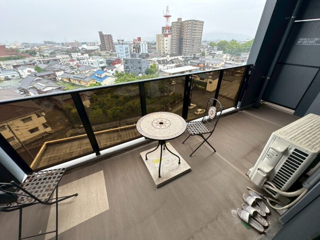 中古　ルグラン羽犬塚駅前のバルコニー