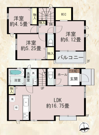 【間取り】 | 福岡市西区拾六町3丁目　B号棟（全2棟）【仲介手数料無料・0円】 | 平日、土日祝日もお好きな日時にご見学可能です。お気軽にお問合せ下さい。