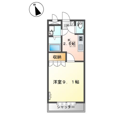 クレールスクエアの間取り