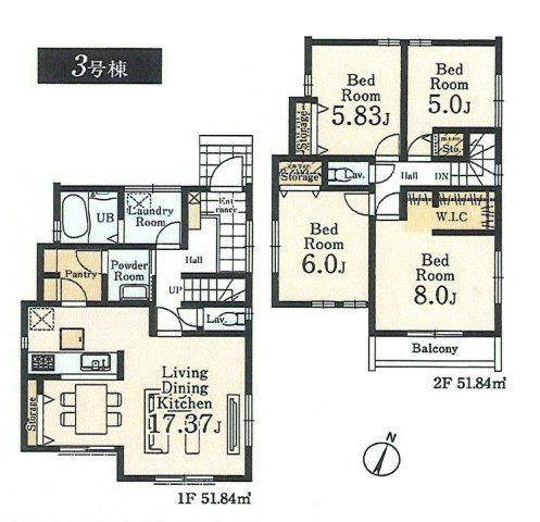 武蔵村山市大南1丁目　新築戸建全3棟