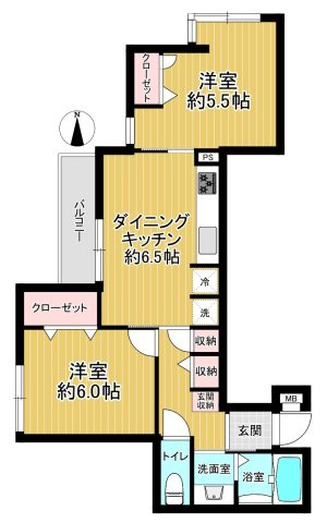 スカイラークコーポの間取り