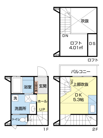 La grace弐番館の間取り