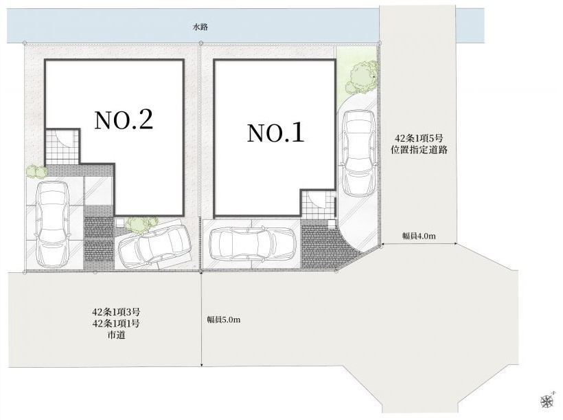 船橋市前原西８丁目の区画図