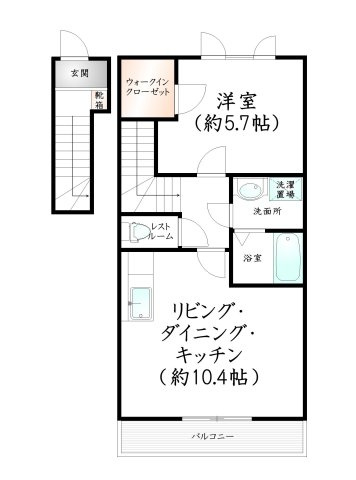 フローリッシュ三愛の間取り