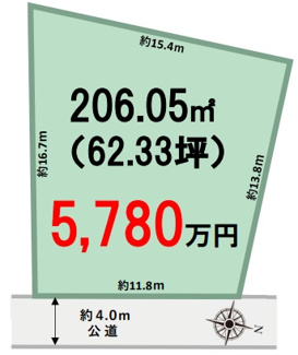 【土地図】 | 流山市西平井2丁目土地