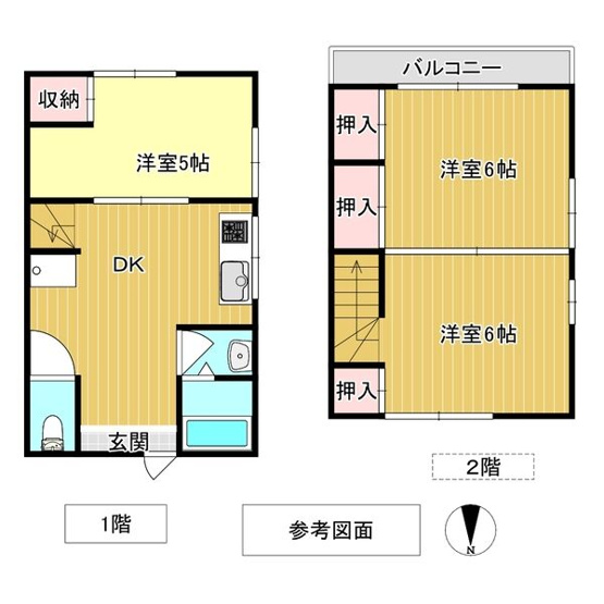 【間取り】 | 豊栄ハイツ　C