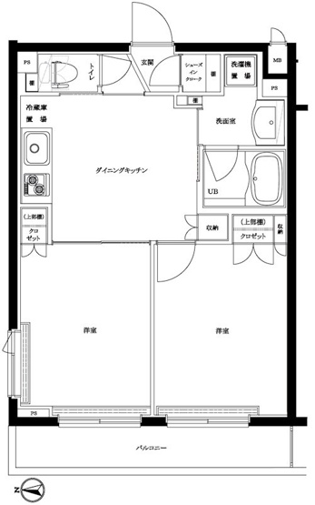 【間取り】 | ルーブル東蒲田六番館