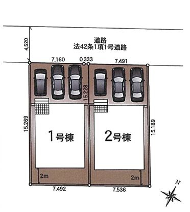 中央区光が丘3丁目新築戸建て　第13-1号棟の区画図|区画図「中央区光が丘3丁目新築戸建て」