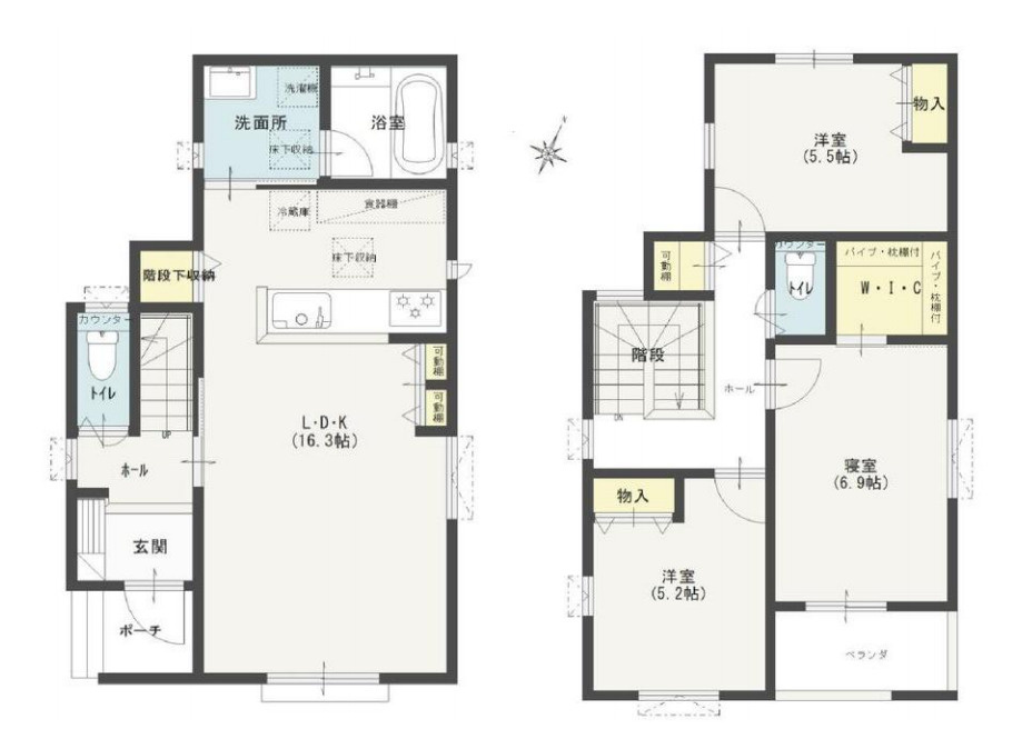 鴻巣市松原4丁目　新築一戸建て　セレクト花水木　A