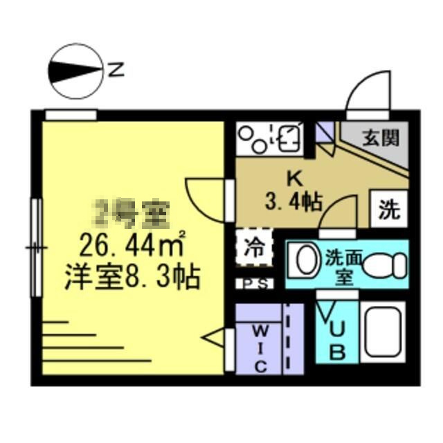 船橋市宮本２丁目のアパートの間取り