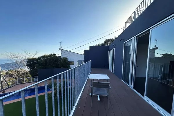 熱海市　西熱海町のバルコニー