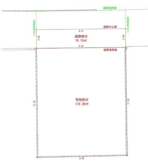 明石市大久保町大窪　土地の土地図|有効宅地　約33坪です。