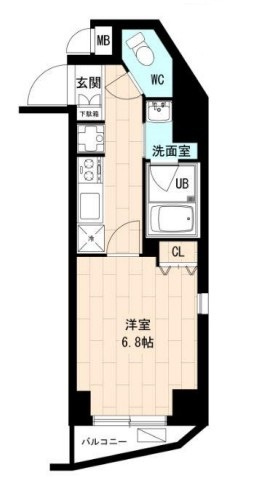 エースハイツ森下の間取り|間取りです。