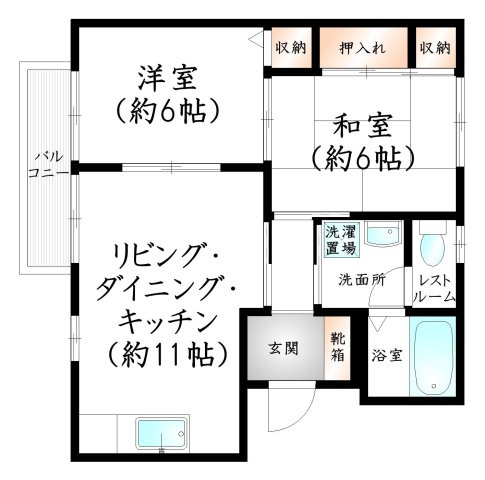 フォーレスとびたけの間取り