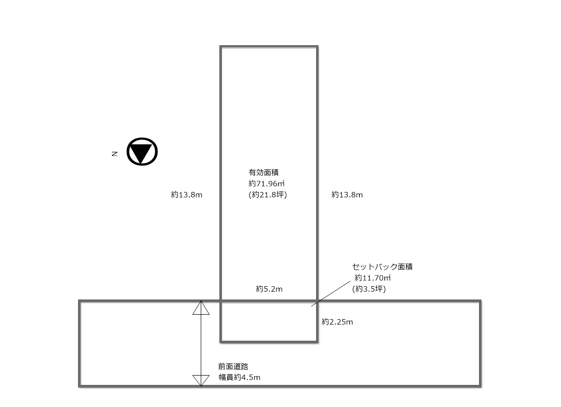 守口市藤田町2丁目の区画図