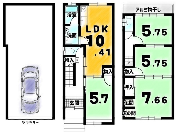 西ノ京星池町の間取り