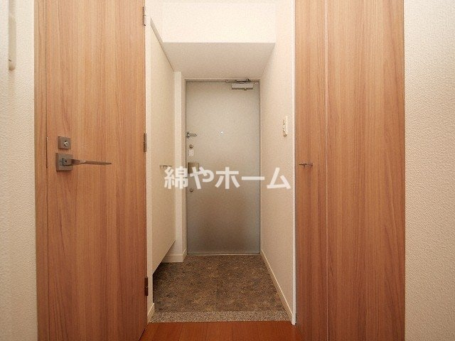 スワンズシティ難波ノーブルの玄関|収納もある玄関です