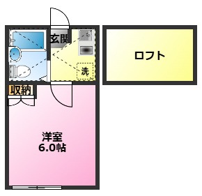 ジョイフルオークラNo.17の間取り|エアコン・TVモニターホンあり♪