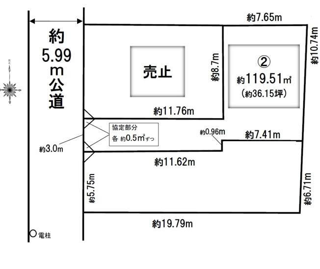 【土地図】 | 松戸市稔台15期　全2区画
