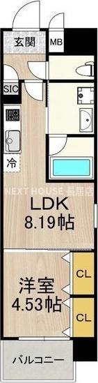 レオングラン本町橋の間取り
