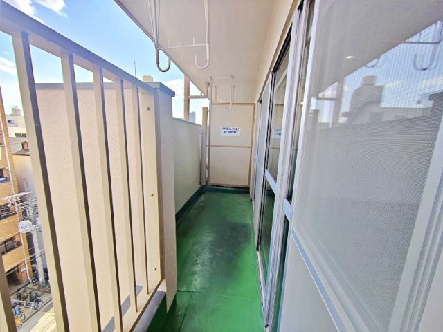 内代コーポのバルコニー
