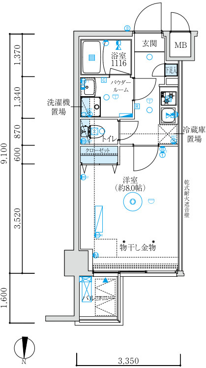 MAXIV練馬TREの間取り