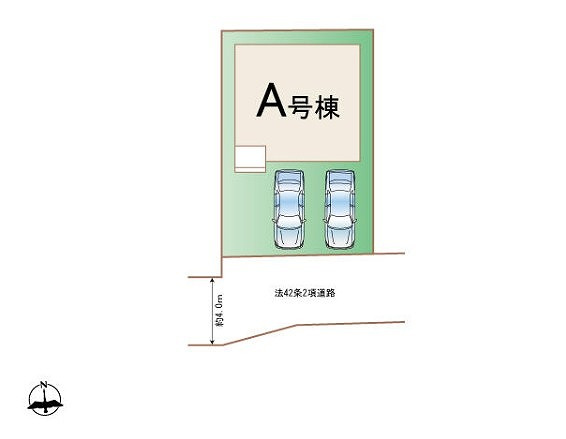 ハートフルタウン 高崎市並榎町新築の区画図|現地撮影