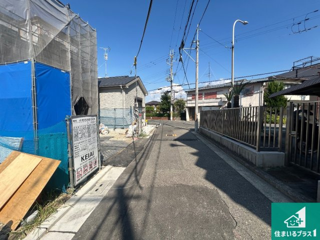 堺市東区菩提町　第1期　新築一戸建ての前面道路含む現地写真|現在建築中！落ち着いた街並みで新生活を始めることが出来そう！周辺の物件も併せてご紹介させて頂きます！