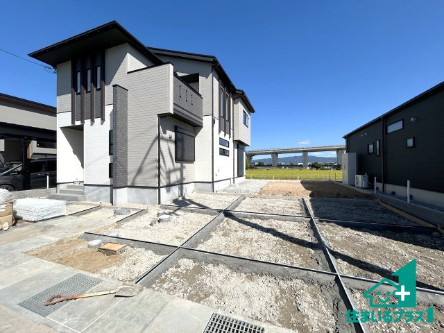 ●17(土)18(日)現地説明会！　磯城郡田原本町黒田　全4邸の外観|建築中ですが現地を見ると分かる事もございますので、ぜひ一度現地をご覧ください。