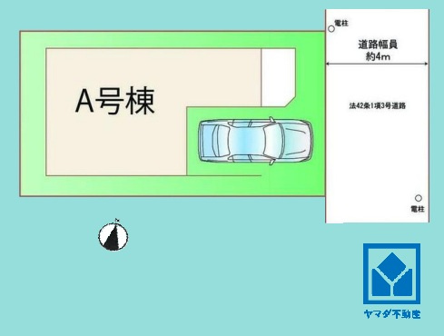 尼崎市大庄北５丁目の区画図|設計・建設住宅性能評価で、耐震等級（倒壊・損壊）の他、耐風等級、劣化対策等級、維持管理対策等級、ホルムアルデヒド発散等級など4分野で最も高い等級をW取得。住まいの性能を客観的に評価された住宅です。