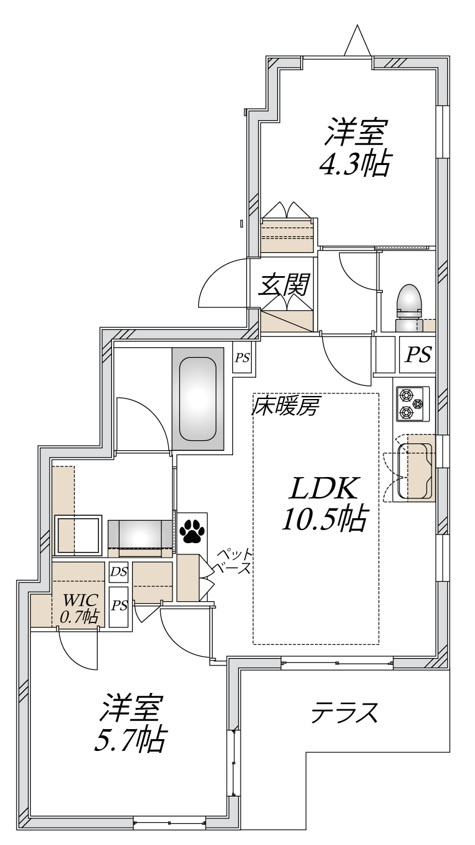（仮称）高井戸西２丁目メゾンの間取り