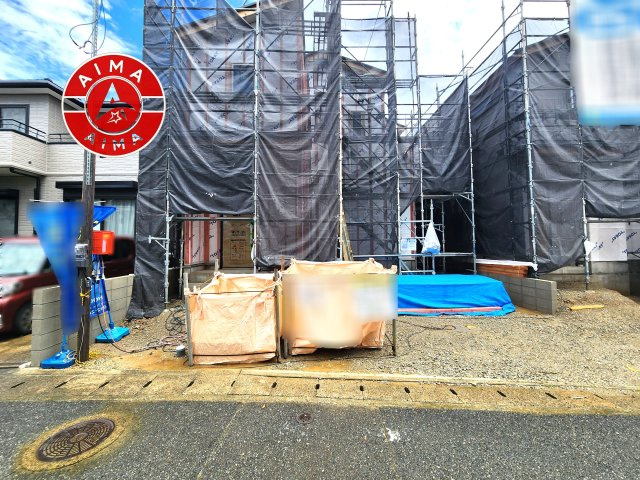 福岡市東区多々良2丁目第1-2棟（A号棟）の外観|デザイン性のある外観です。