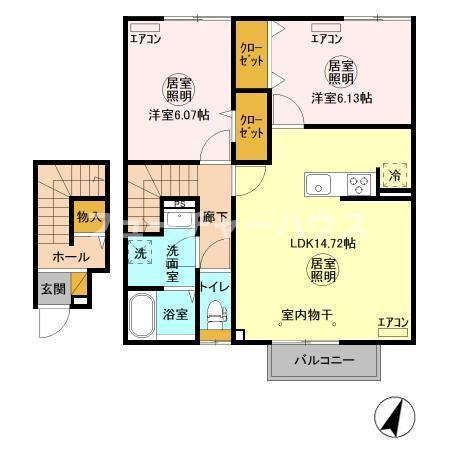 ティールーム湊　Ⅱの間取り