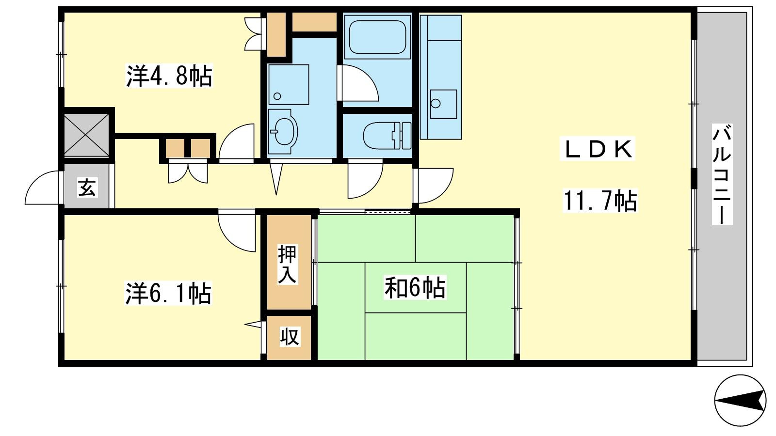 バレルビラの間取り