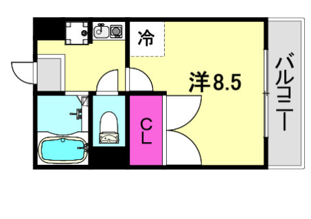 レオパレスツツミ28の間取り