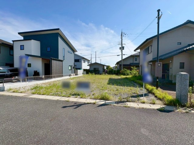 栗東市十里　建築条件無し売土地の外観