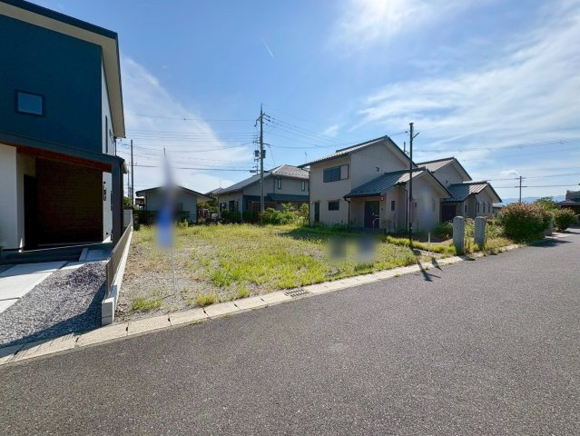 栗東市十里　建築条件無し売土地の外観