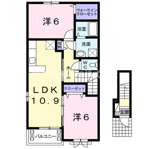 綾部市下八田町堂ノ下のアパート