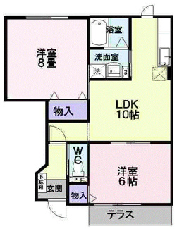 【間取り】 | アスペンベールＡ