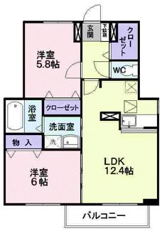 【間取り】 | さくらヶ丘Ｃ
