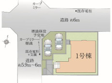 福岡市南区長住３期　１号棟の区画図
