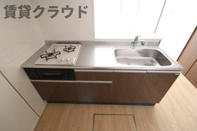 （仮称）市原市五井西新築アパートのキッチン|ゆったり過ごせるお風呂です