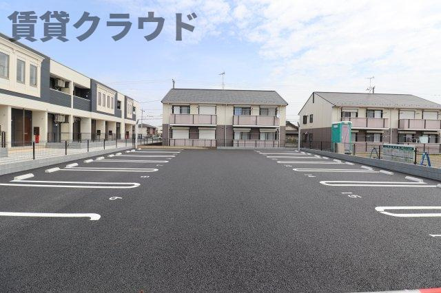 （仮称）市原市五井西新築アパートの駐車場|駐車場があるので、車を買う予定の方も安心です