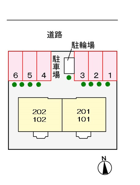 フレスコ　モルティの区画図