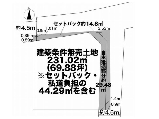 【土地図】 | 山科区川田御輿塚町　売地