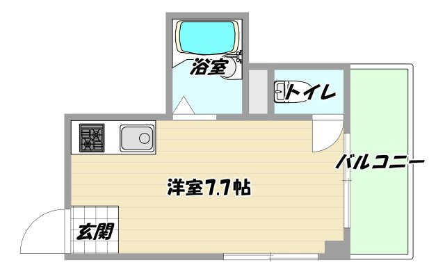 大阪市東淀川区東中島１丁目の賃貸マンションの間取り