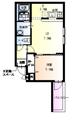 フジパレス山之内Ⅲ番館の間取り|フジパレス山之内Ⅲ番館　間取り
