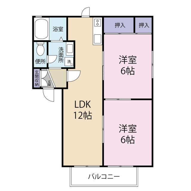 グレイシャス三苫A棟の間取り