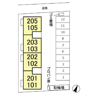 【区画図】 | エスポワール(西原)